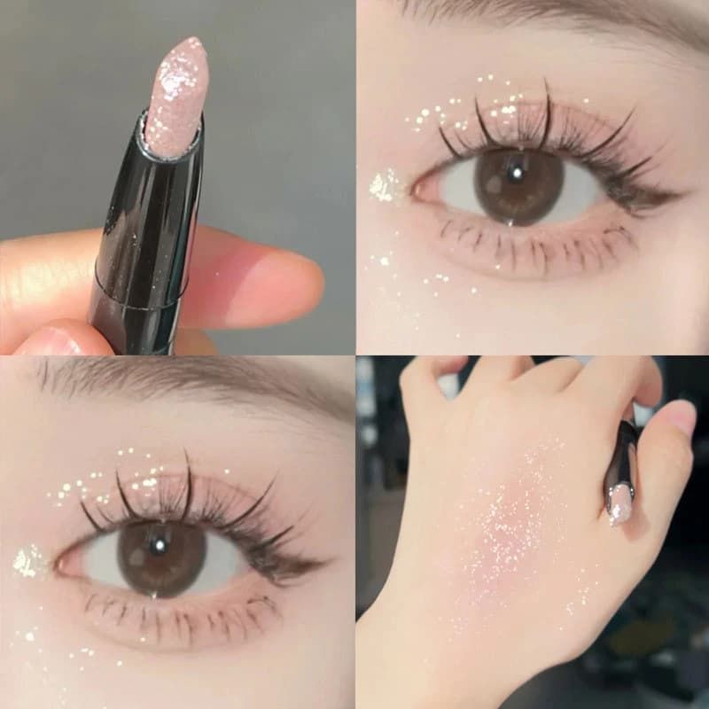 HERORANGE Matita Ombretto Perlato Glitter Impermeabile Shimmer Silkworm Liner Pen Cosmetici Trucco