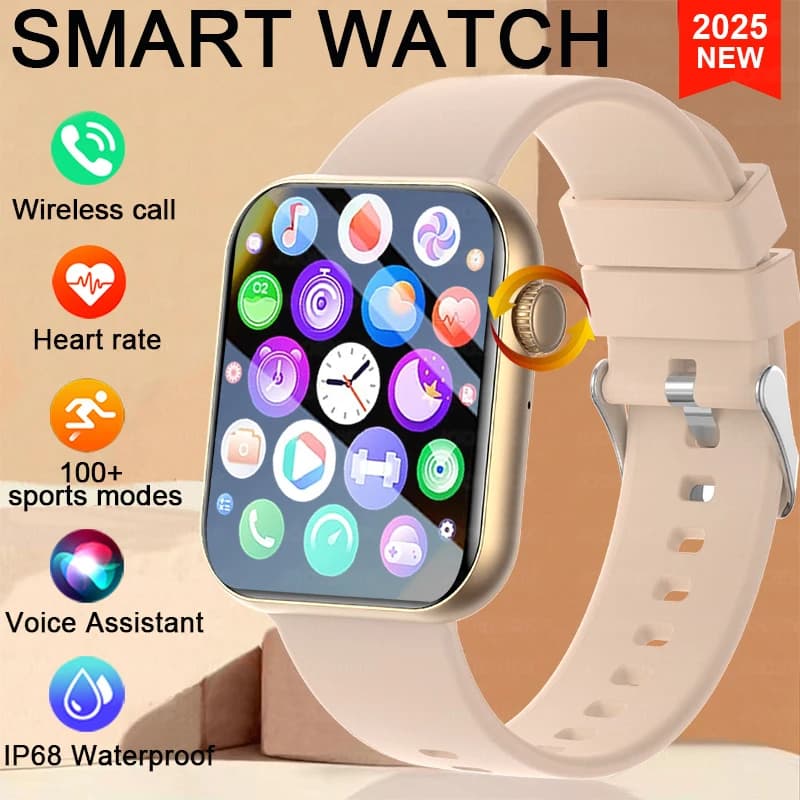 2025 Nuovo Smart Watch Full Touch Screen Chiamata Bluetooth AI Voce Frequenza cardiaca Orologi impermeabili Bracciale sportivo Smartwatch da donna