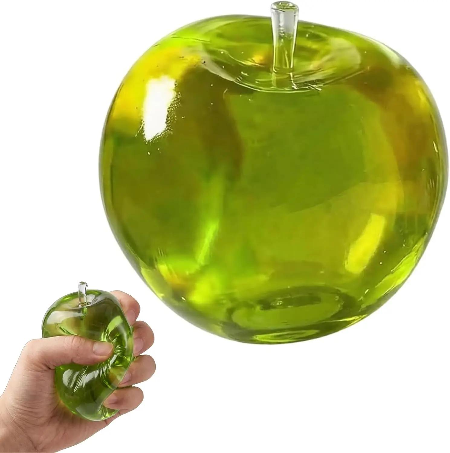 Green Apple Shape Antistress Toy, Ideal for Party, Table Decorations, with Lento Texture Back