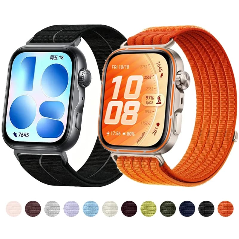 Nylon Loop Strap for Huawei Watch Fit 5 Pro Fit 4 Pro Braided Breathable Wristband Bracelet for Huawei Watch Fit 5 4 3 Correa