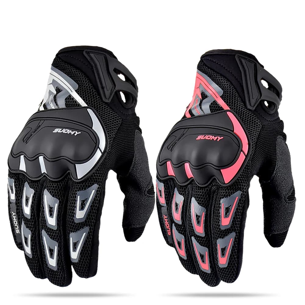 SUOMY Guanti da moto Donna Uomo Estate Touch screen traspirante Moto Moto Equitazione Guanti Sport all'aria aperta Equipaggiamento protettivo