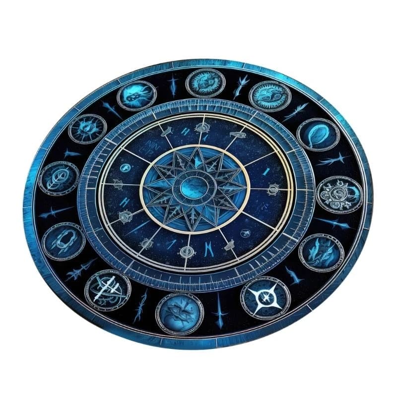Divinations Mat Mouse Pad Rubber Astrology Pendulums Chart Mat Tarots Card Pad
