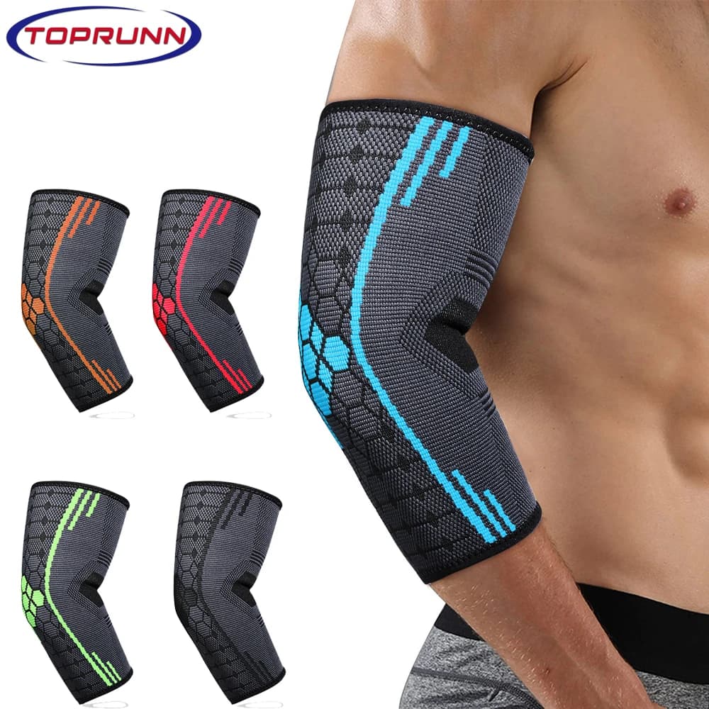 1 pz gomito supporto compressione supporto gomito manica per tendinite Tennis pallacanestro pallavolo protezione gomito ridurre il dolore