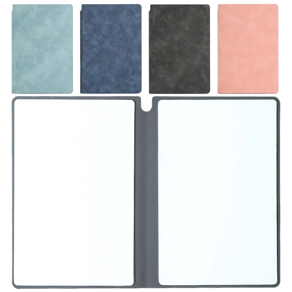 A5 Reusable Whiteboard Notebook, Leather Weekly Planner Memo Pad, Portable Stylish Notebook Set for Office Home Use