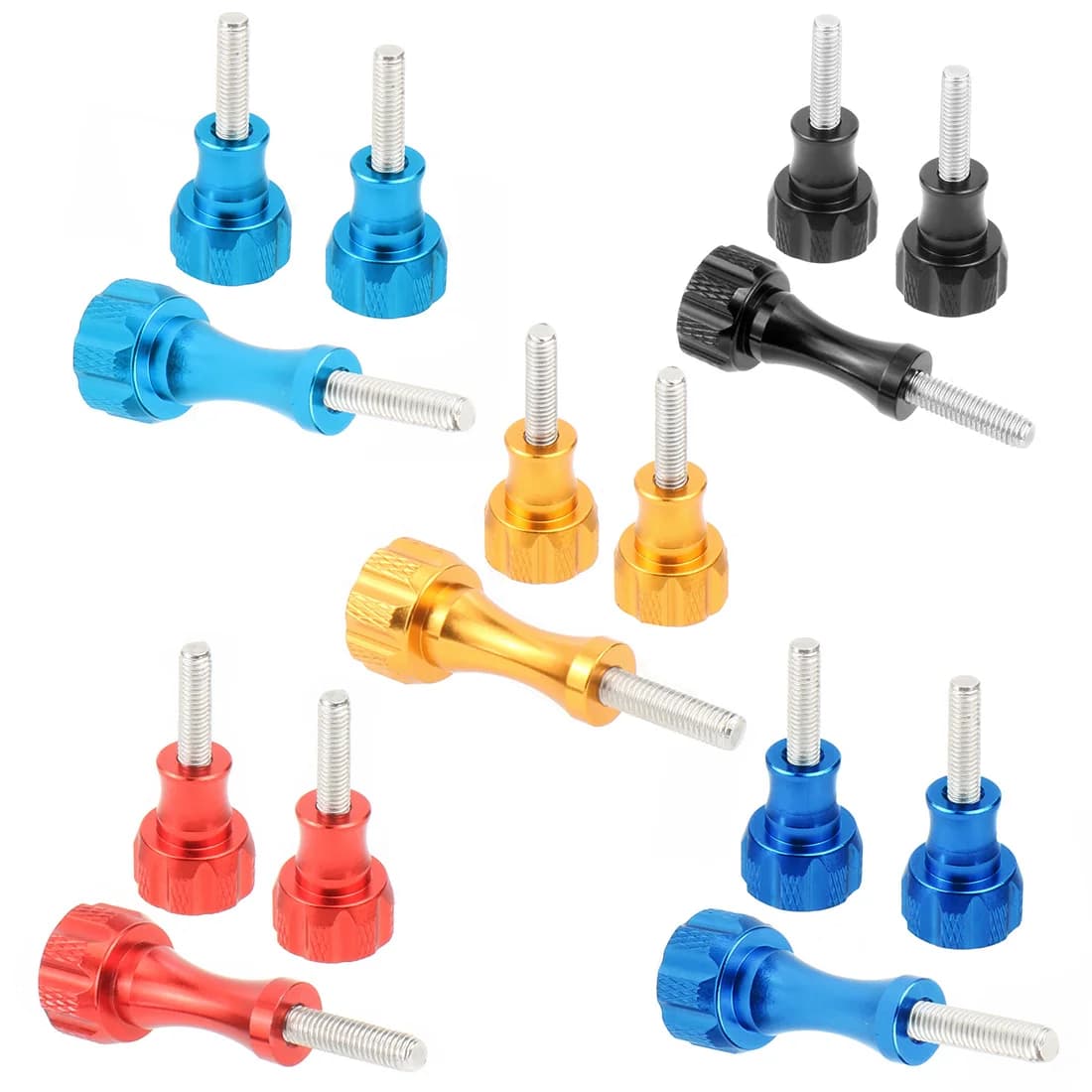 M5 Thumb Screw for GoPro 13 12 DJI Action 5pro Insta360 X6 X5 Pocket 3 Action Camera Tripod Mount Adapter Hand Knob Fixing Screw