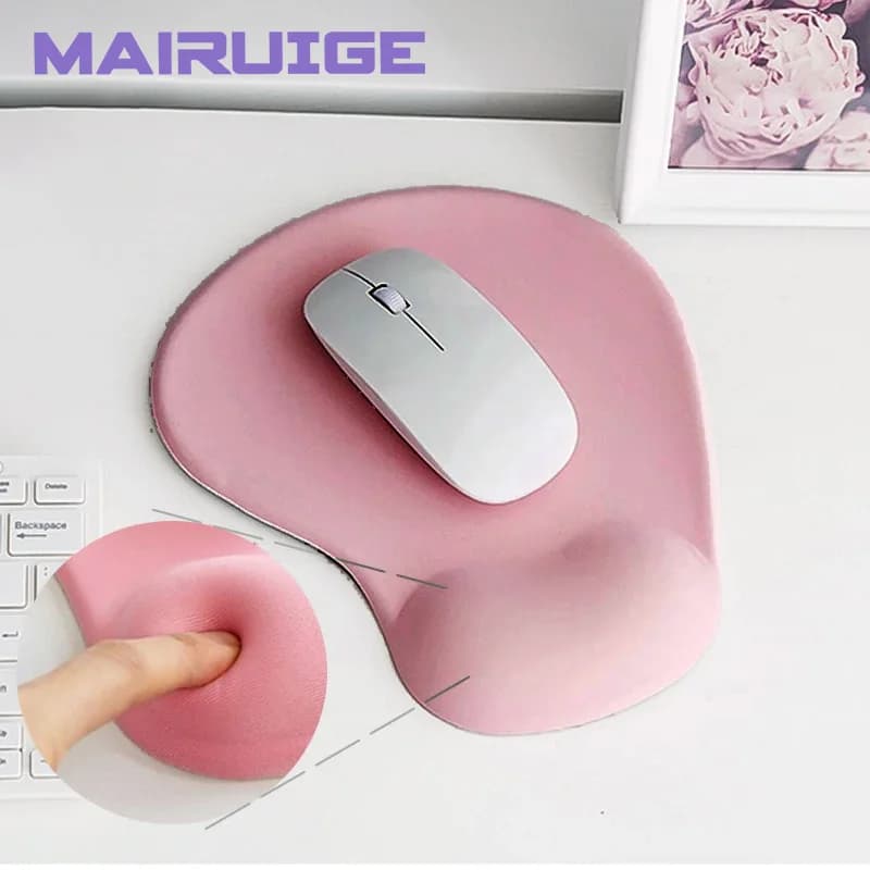 Tappetino per mouse ergonomico in silicone Base in gomma antiscivolo morbida e di supporto Tappetino da scrivania semplice Supporto per polso Tappetino per tastiera per PC/desktop