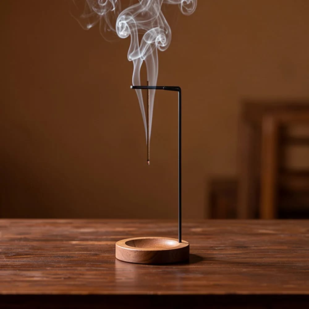 Incense Burner Mosquito Incense Plate Holder Anti-Ash Design Upside Down Incense Stick Holder Desktop Decor Indoor