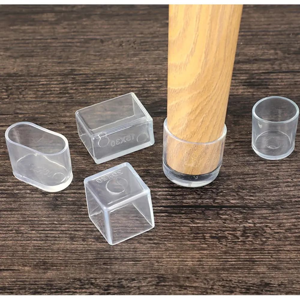 4 pezzi tappi per gambe di sedie in silicone antiscivolo coperture per piedi da tavolo per mobili calzini protezioni per pavimenti tappi per tubi piedini di livellamento per mobili
