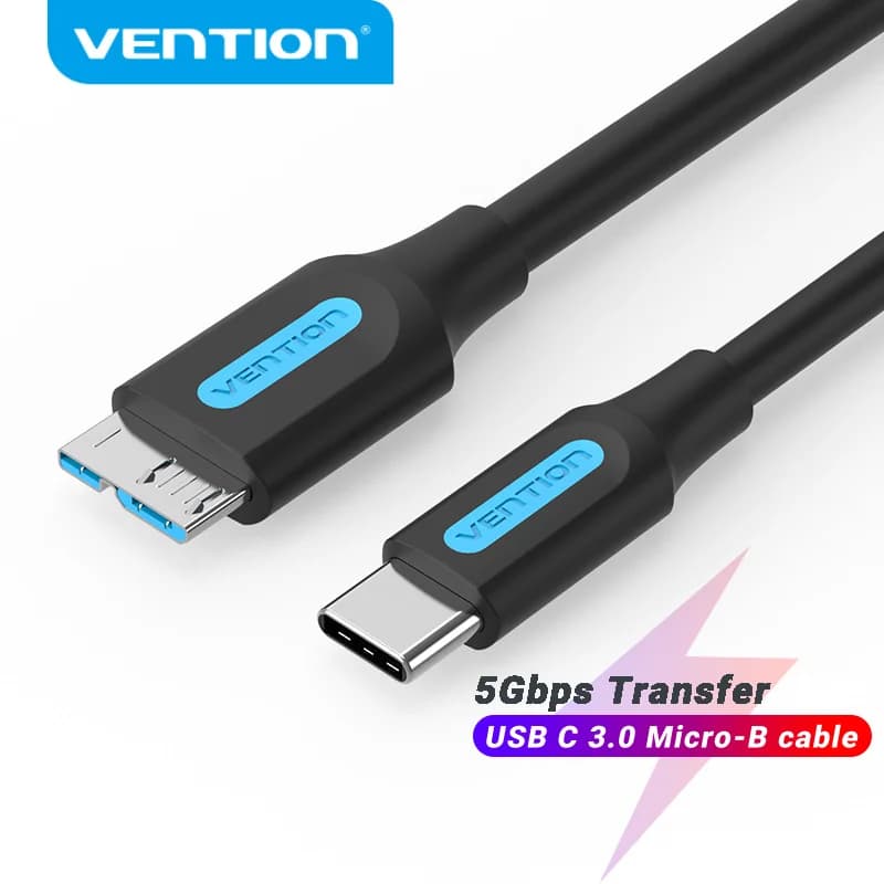 Vention USB 3.0 Tipo C a Micro B Cavo Connettore Per SSD HDD Disco Rigido Esterno Smartphone MacBook PC Cavo Micro B