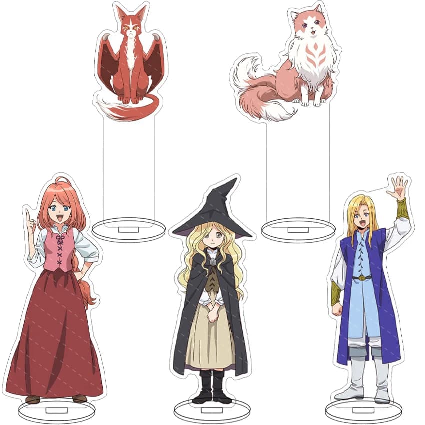16CM Anime Neko to Ryuu Figure Cat Dragon Ha Neko Leaf Cat Prince King Mom Cat Cos Acrylic Stand Ornaments Chrismas Gifts