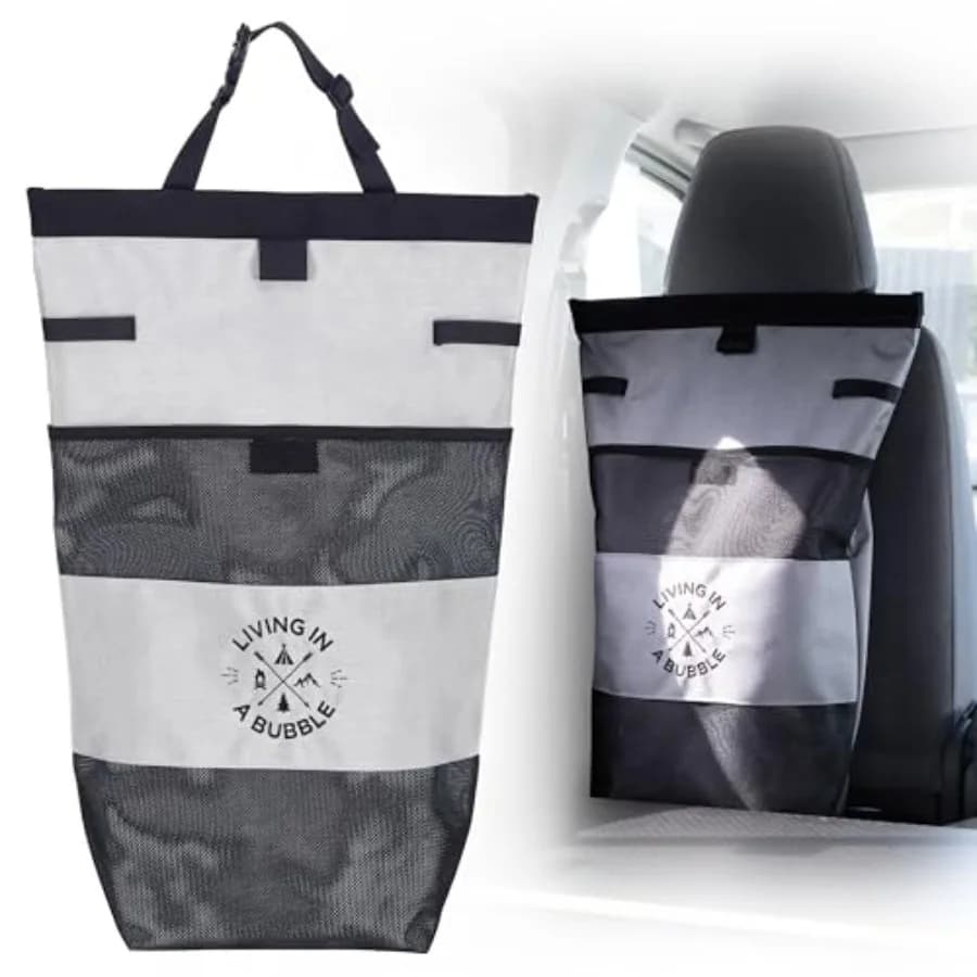 Waterproof Basket for Camper and Travel, Organizer Foldable for Clothes with Separate Parts