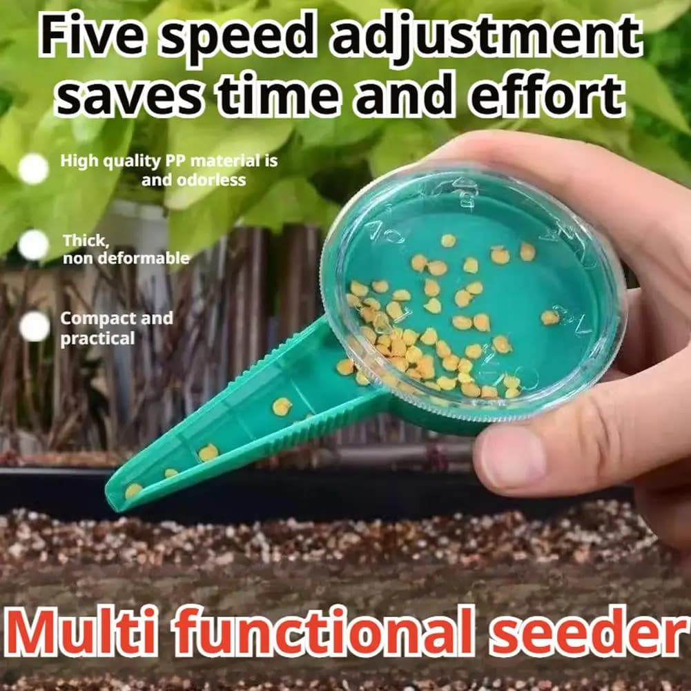 Nuovo Seminatore per Piante, Attrezzo da Giardinaggio, Distributore di Semi di Colza, Accessori Multifunzionali, Piccolo Seminatore Orticolo per Fiori
