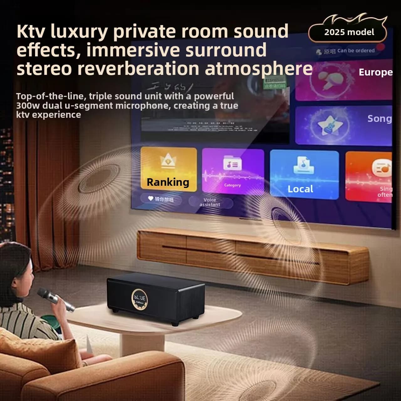 Multifunction Home KTV Karaoke Machine With Speaker For Family
