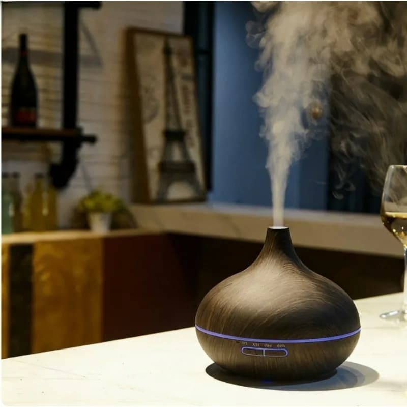 Aromatizzatore d'Ambiente 2026 Nuovo Diffusore a Grana di Legno a Risparmio Energetico con Luce Notturna e Umidificatore a Nebbia di Olio Essenziale