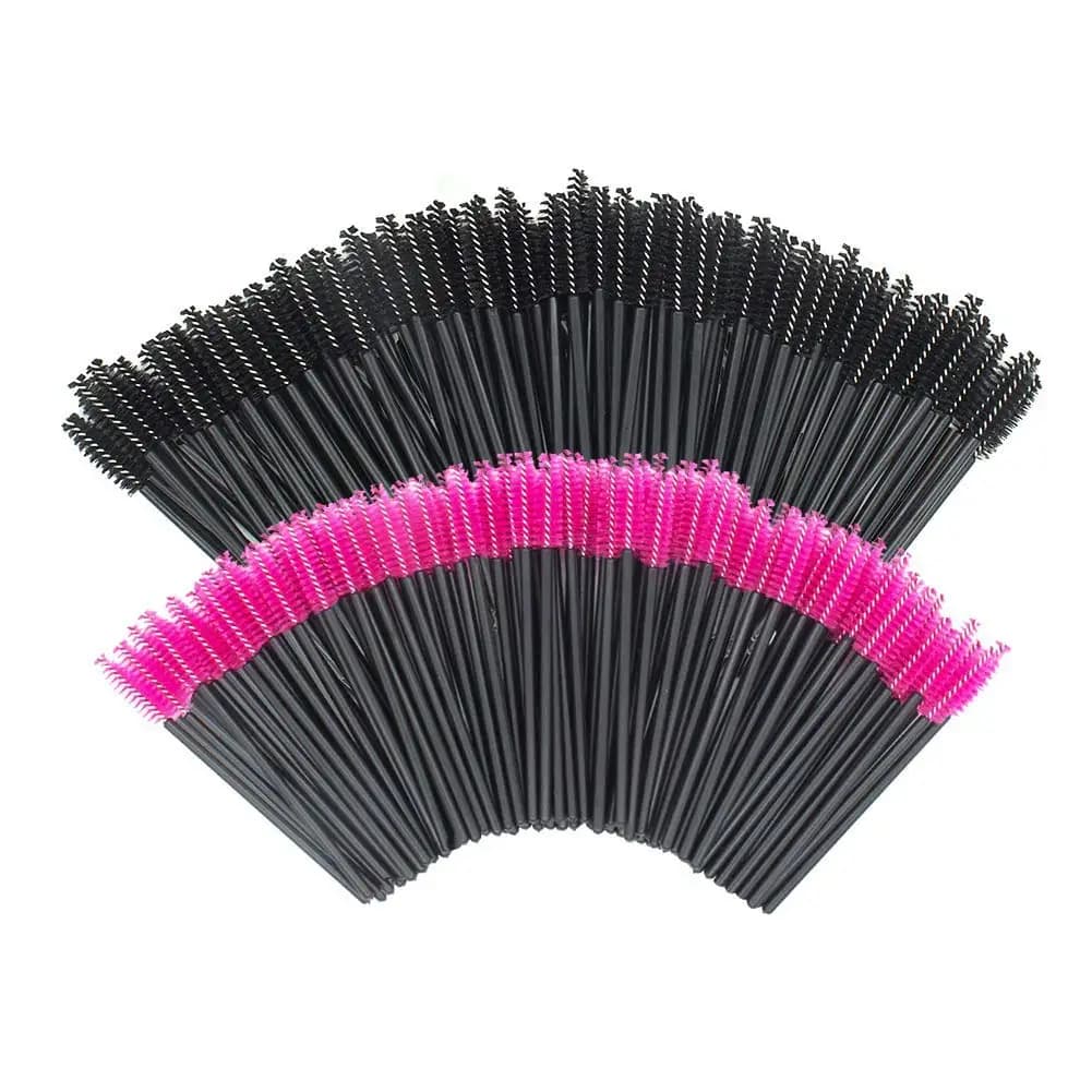 200 disposable pieces for eyelashes, mascara wands, eyelash extension spools, cosmetic tools for eyebrows and makeup