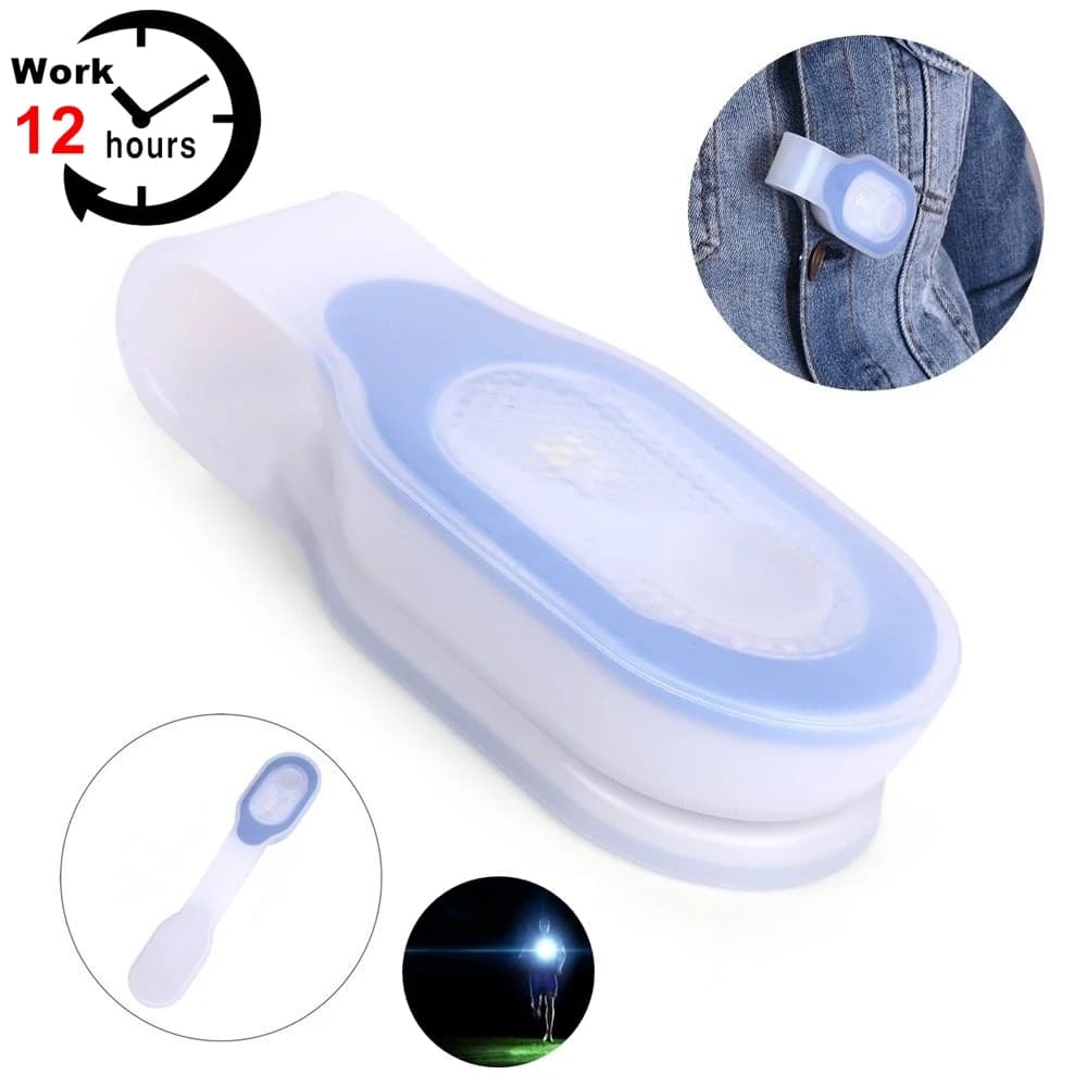 Mini Emergency Light Safety Clip Soft Silicone Running Outdoor Lamp for Kids Strap Hiking Dog Walk Medical Camping Nurses Working Light