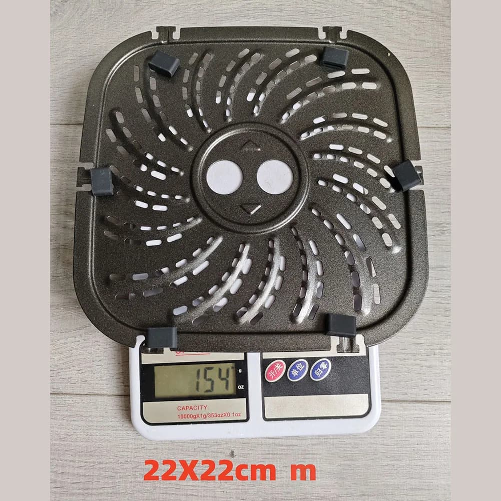 Replacement Grill Plate for Air Fryer For PowerXL For Vortex Pro 8QT with Convenient Handle and Nonstick Coating