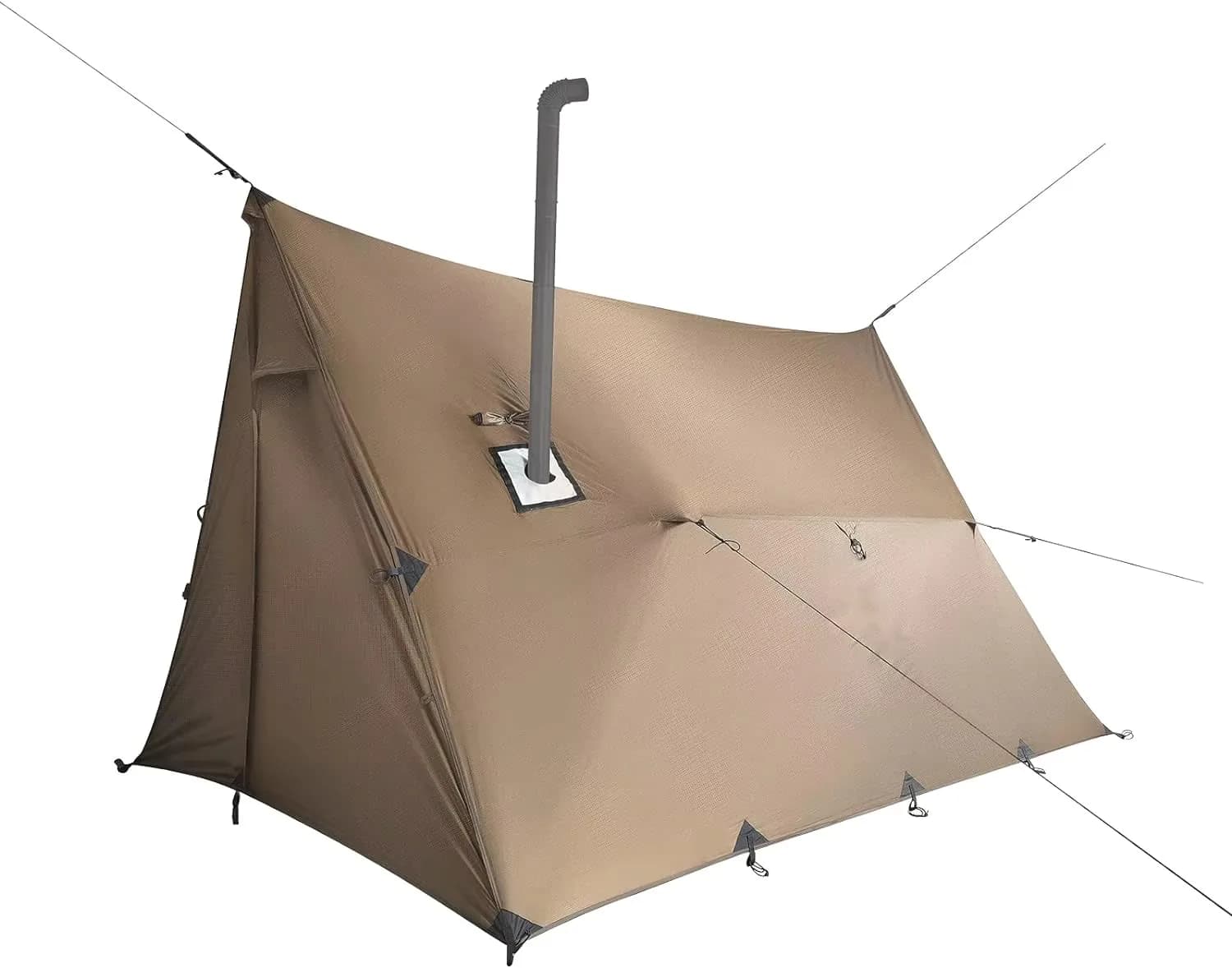 Custom 4 Season Hot Tent With Stove Jack Lightweight Waterproof Camping Tent PU3000mm For Winter Camping And Bushcraft