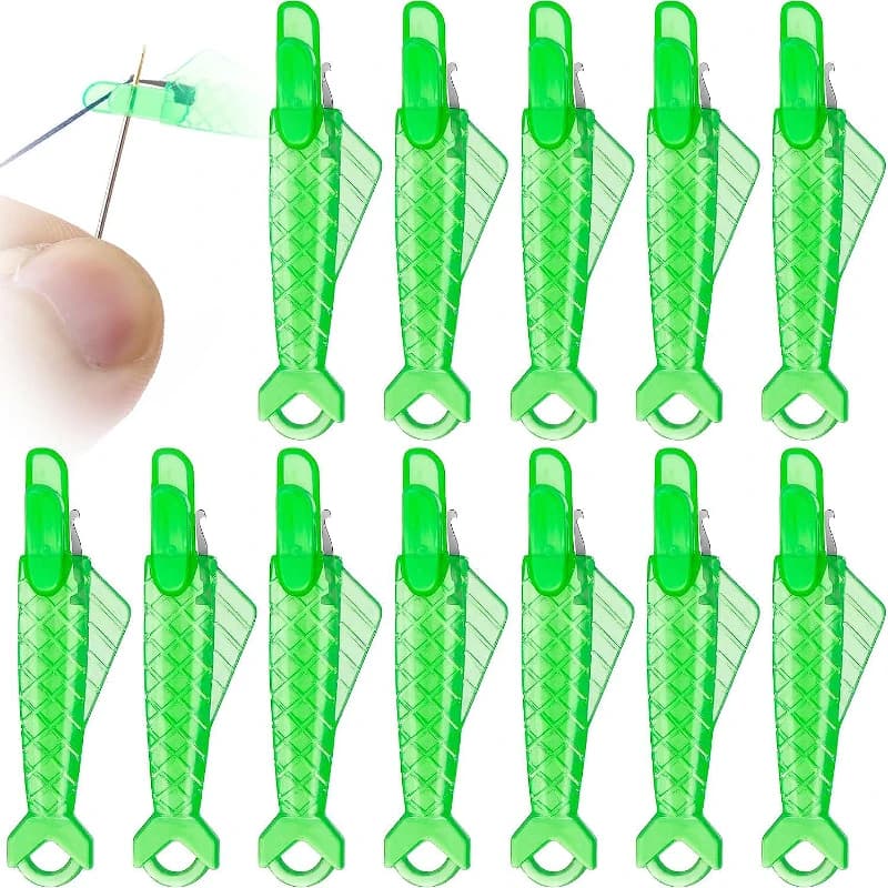 5/10/30 pezzi infila ago per macchine da cucire accessori barra per ricamo guida filo gancio per piercing strumento per inserti per infilatura veloce