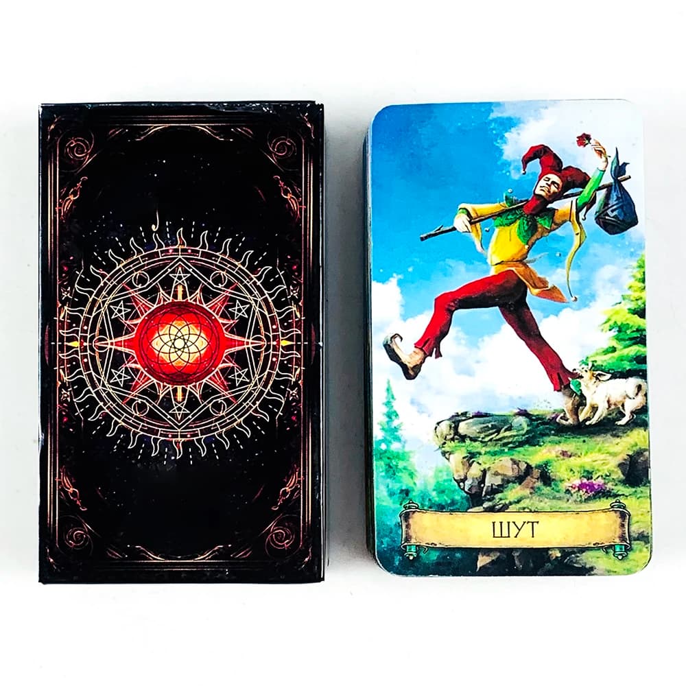 Nuove carte dei tarocchi A 78 mazzi Oracle Russian Visions Fate Divination Edition Borad Giochi di gioco, Giochi di festa Regali di Capodanno