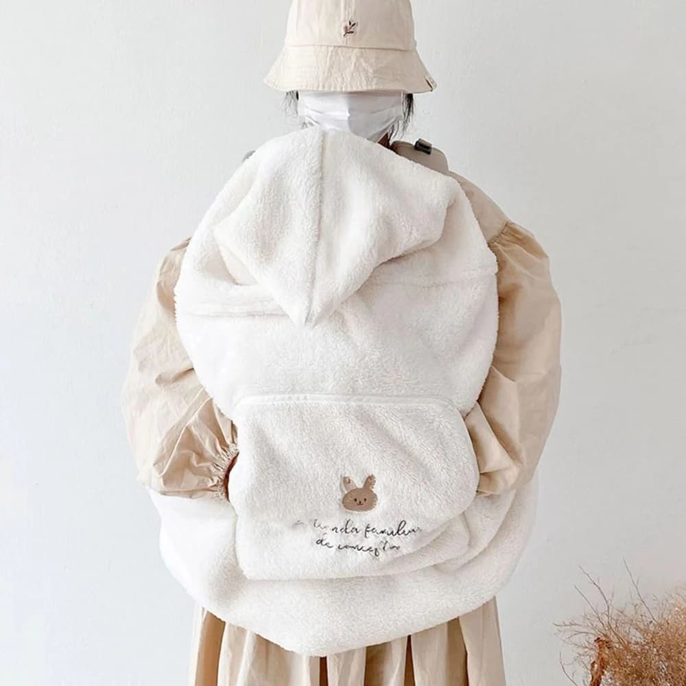 Cartoon Bear Baby Blanket Baby Stroller Winter Windproof Warm Blanket Cloak Outdoor Portable Warm Baby Swaddle Blanket