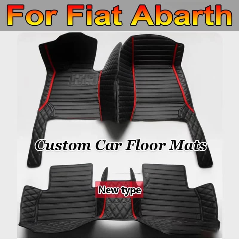 Tappetino auto per Fiat Abarth 595 X290 2012 ~ 2022 impermeabile Tapetes Para Carro Alfombrillas Coche tappetini auto pavimento accessori auto