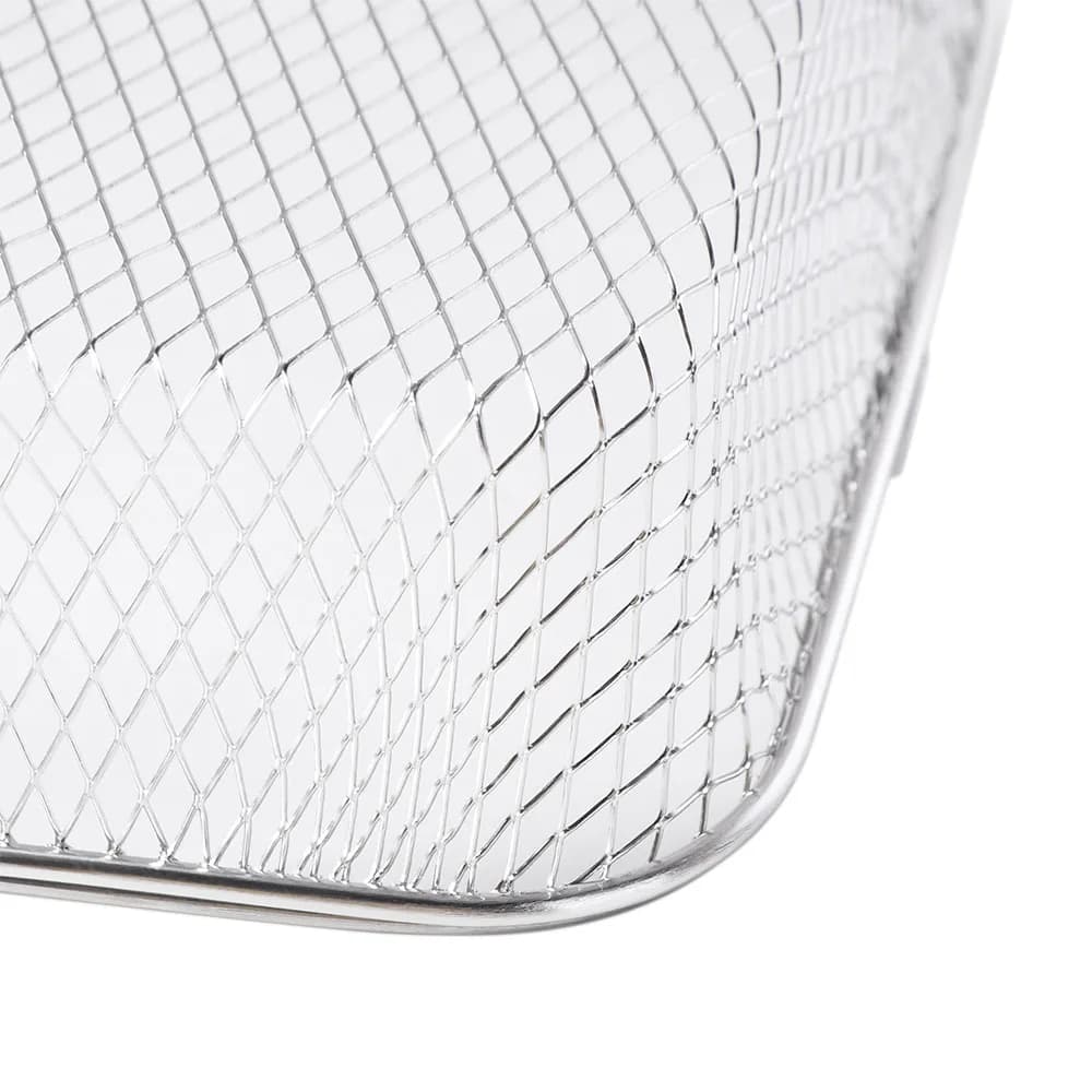 Durable Stainless Steel Air Fryer Basket with Handles Non-stick Cake Baking Tray Dishwasher Safe Portable Pizza Plate Dish Fried