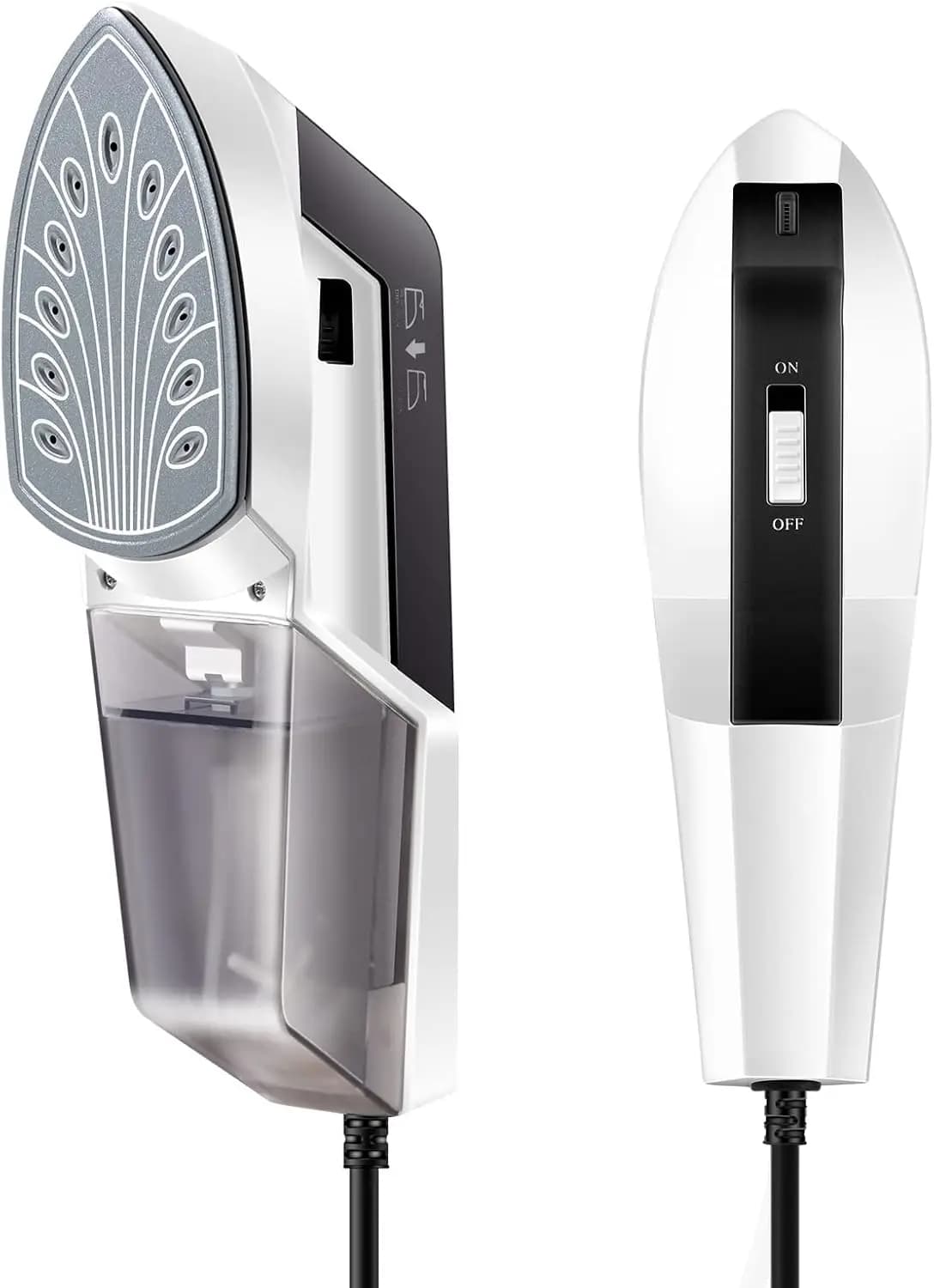 Vaporizzatore Portatile per Vestiti, Riscaldamento Rapido in 30 Secondi, Potente Stiratore a Vapore da 1300W per Indumenti e Tessuti, Rimuove le Pieghe, Portatile