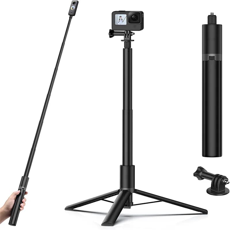 For Insta360 X4 X3 X2 Invisible Selfie Stick Bullet Time Portable Tripod for GoPro 13 12 11 DJI Action 5 Pro 4 3 Camera