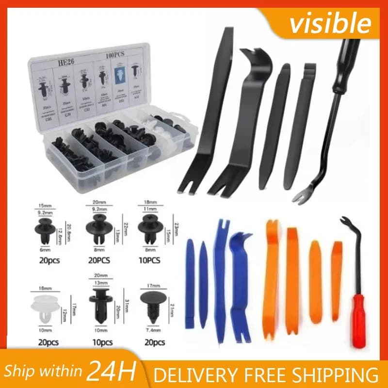 Car Hand Tool Set Car Disassembly Tools Kit Stereo Repair DVD Repair Tool Dashboard Removal Tools Interior Plastic Trim Panel