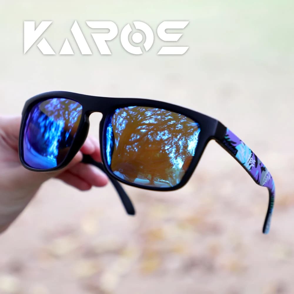 KAROS Nuovi Occhiali da Sole UV400 per Uomo e Donna, Occhiali da Guida, Occhiali Sportivi da Esterno, Occhiali Quadrati Polarizzati per Uomo e Donna