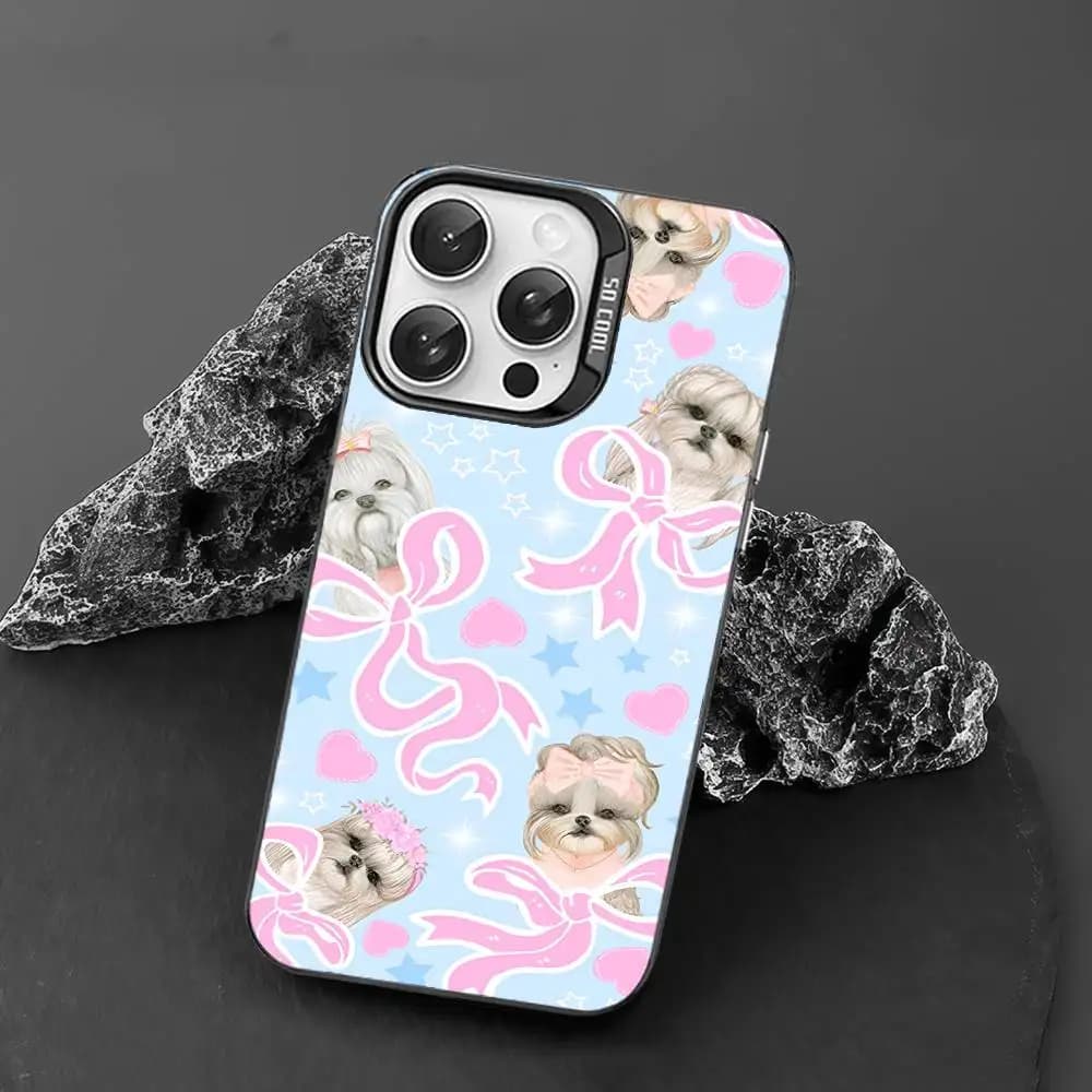 Cover per iPhone Baddie Doggies antiurto opaca rigida per iPhone 15 16 14 Plus 16E 13 12 Pro Max