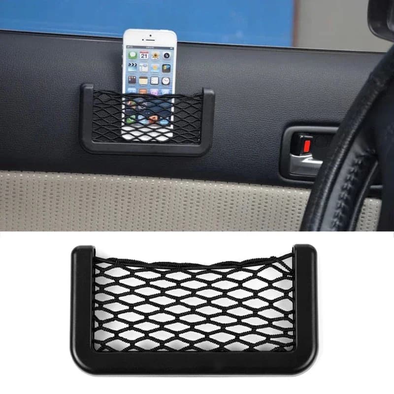 Car Organizer Mesh Storage Bag Mesh Pocket cellular door Car accessories Mesh pocket Amagi