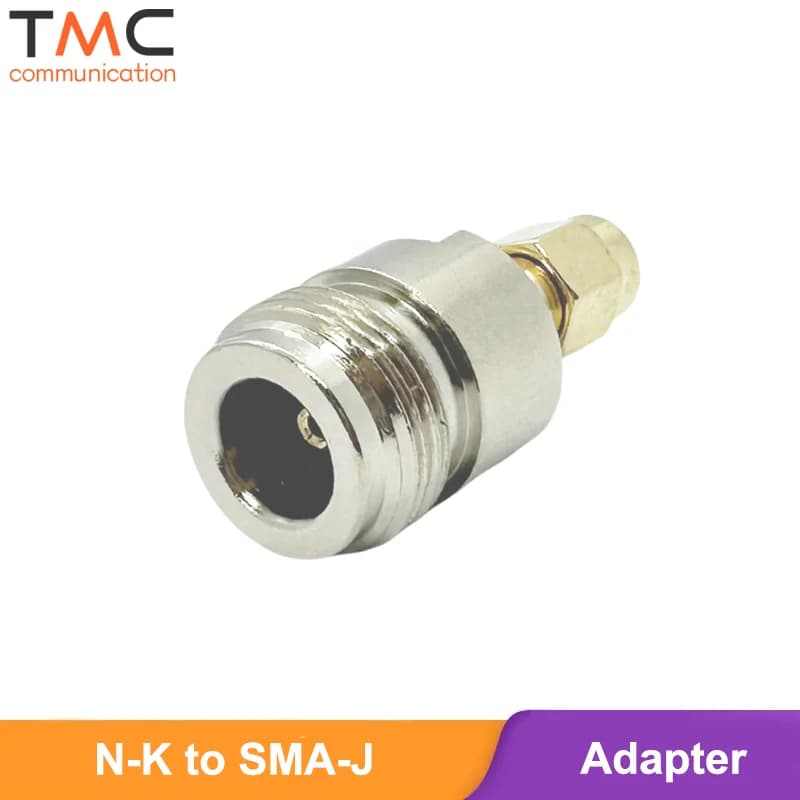 N Type Female to SMA Male Coaxial Adapter SMA to N Coax Connector for Radio WiFi Antenna
