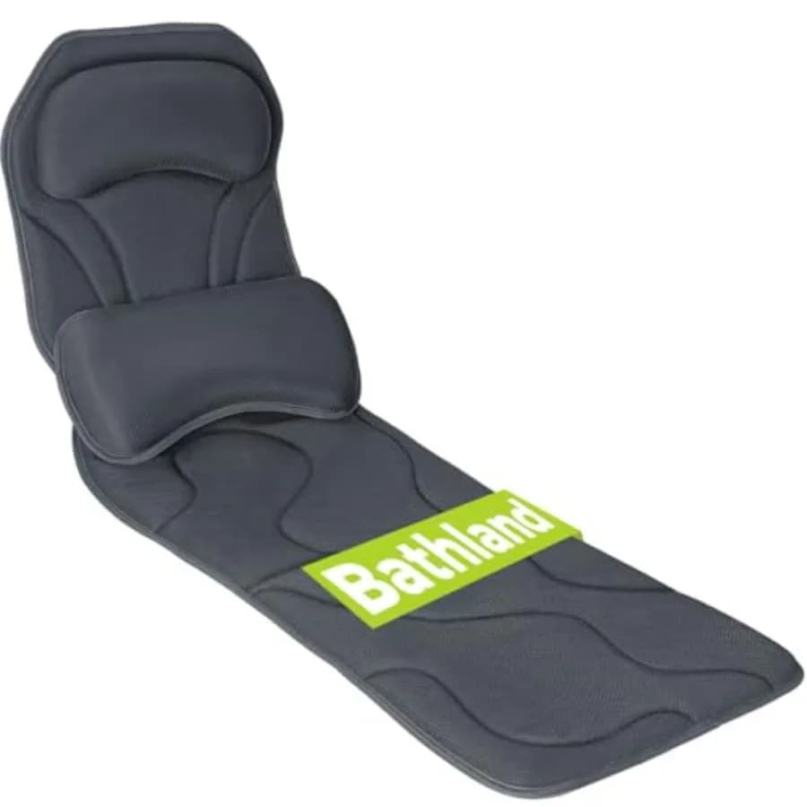 Cuscino da Bagno Integrale per Vasca - Cuscino Extra Lungo e Spesso con Supporto per Testa, Schiena e Lombare, 168 Ventose Antiscivolo Morbide