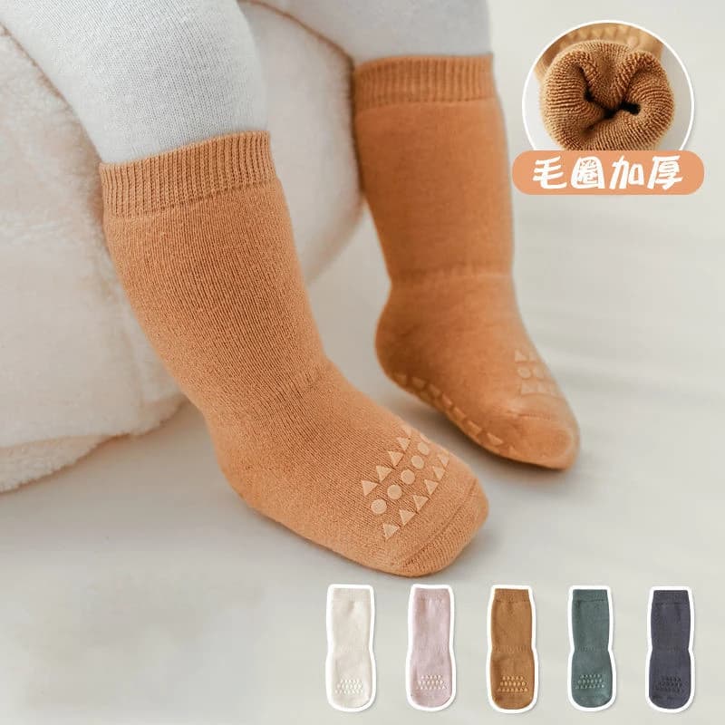 5 paia di calzini per bambini autunno inverno foderati in pile spessi antiscivolo per bambini calzini per bambini per bambini calzini per bambini per ragazze dei ragazzi