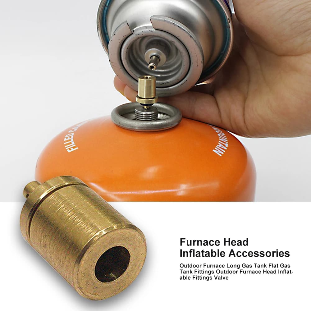 Adapter for Gas Charging Suitable for Camping and Hiking Hobs, to Inflate Butano Tanks