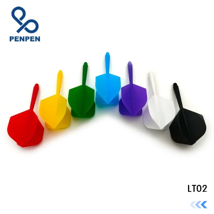 WEDARTER darts 12/9/6pcs Professional Dart Flights 2BA Screw Soft In-one Integrated Dart Flights and Shafts LT02