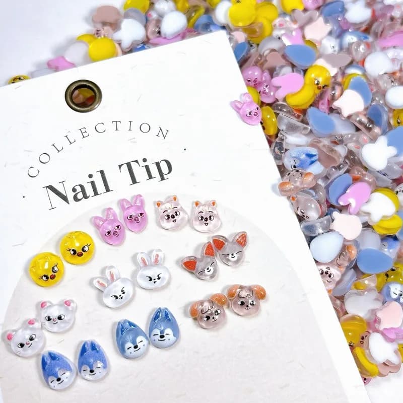 10/20PCS Donne Anime Accessori Per Unghie SKZ ooed FAI DA TE Creativo Unghia Decor Del Fumetto Sveglio Ornamento In Resina per le Unghie Regalo Di Compleanno