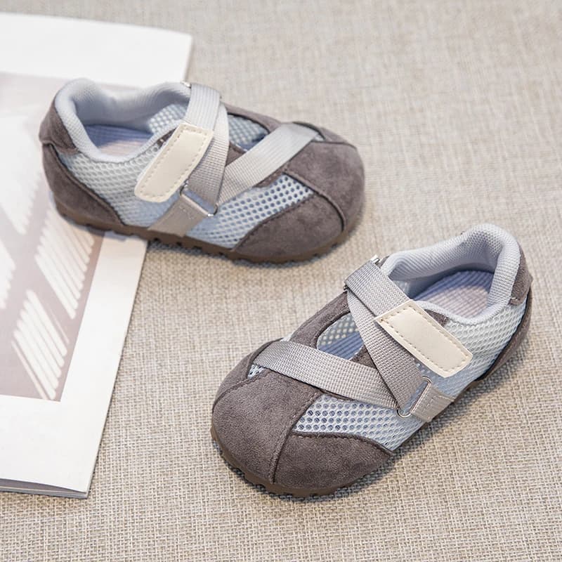 Scarpe Unisex per Neonati con Suola Morbida, in Pelle PU e Rete Traspirante, Sneakers Casual per Camminata Quotidiana per Bambini e Bambine