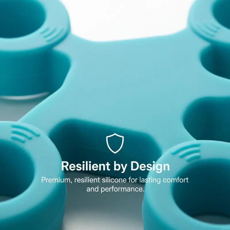 Anello in silicone per esercizi con le dita, antistress, banda di resistenza, fitness, 3 livelli, giocattolo sensoriale per IBS, autismo, ADHD