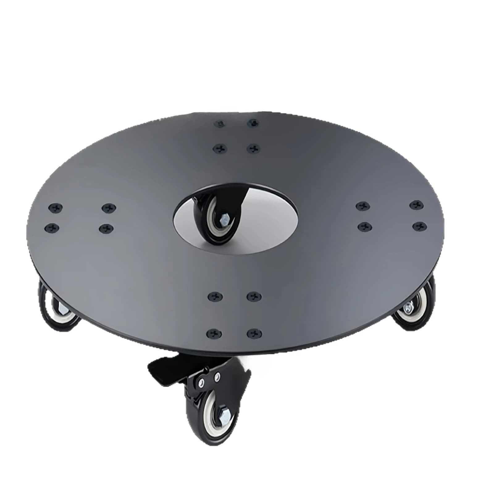 2026 Heavy Duty Flower Pot Rack Universal Flower Pot Wheels Round Metal Tray Plant Movable Rolling Potted Plant Stand Rollers