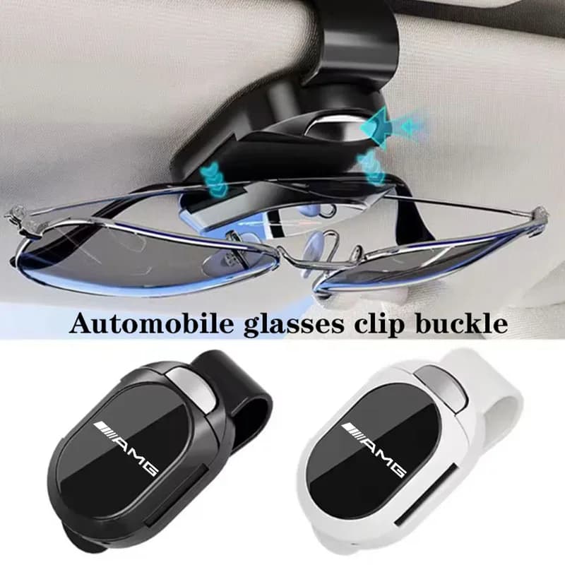 Car Sunglasses Holder Eyeglasses Hanger Sun Visor Glasses Clip For Mercedes Benz AMG W203 W204 W205 W211 W463 W210 W212 W213 Car