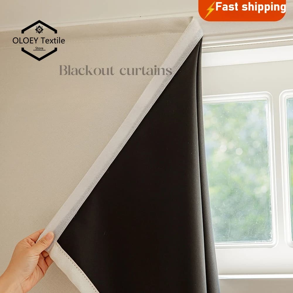 Tende Corte Oscuranti 100% Senza Foratura Facili da Installare per Porte Cucina Termiche Anti-UV per Finestre Camera da Letto Soggiorno Arredamento Casa