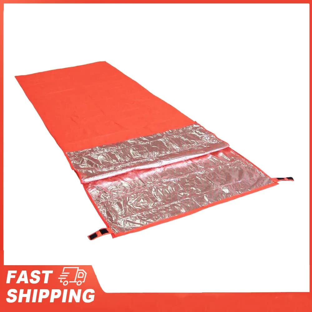 Blocco riflettente Temperatura Campeggio esterno Viaggi Escursionismo Sacco a pelo Riscaldamento portatile Sacco a pelo singolo 200 * 72 cm