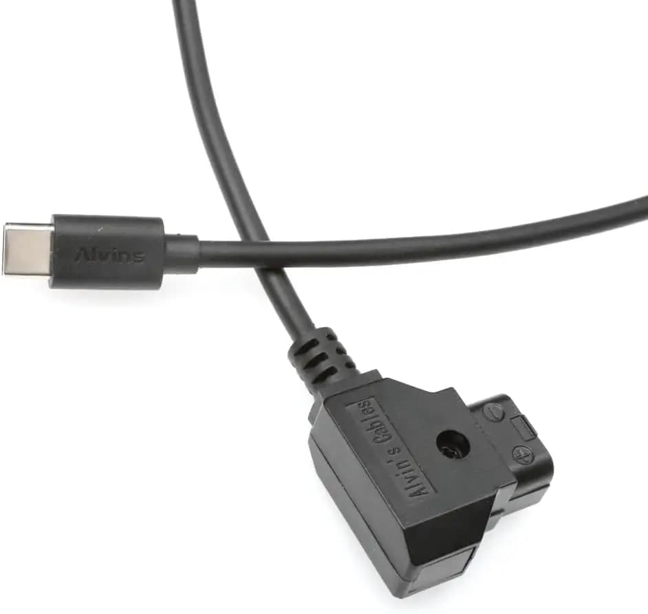 Alvin's Cables Dtap to USB-C Power Cable, 2ft Ultra Soft & Flexible Dtap to Type C Enhanced Power for Tilta Nucleus Nano II Wire