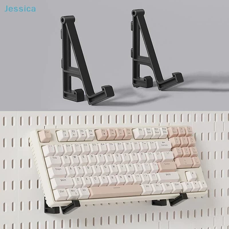♥ Adjustable keyboard wall mounting brackets - Supports for mechanical keyboard space saving desk organizer