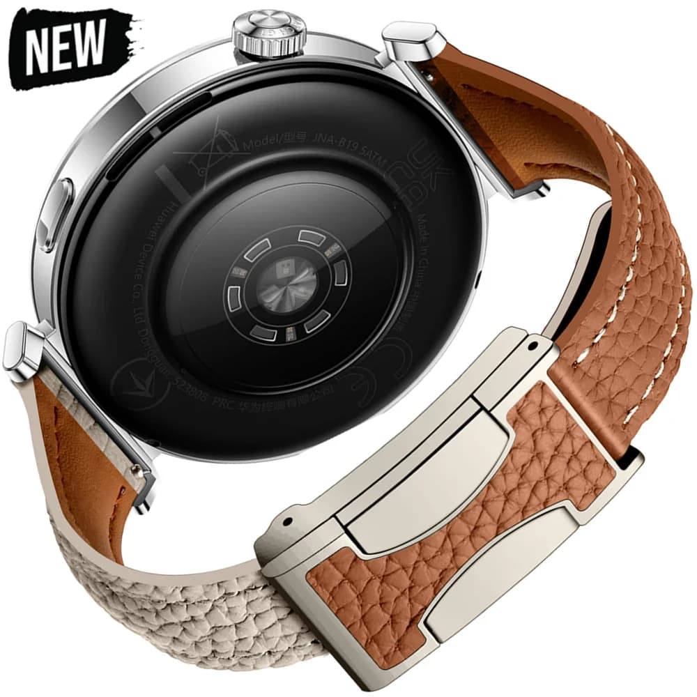 For Huawei Watch GT5 GT4 41mm Magnetic Strap 22/18mm Women's Leather Bracelet for Huawei Watch GT 4 5 46mm GT5 Pro 42mm Slim Strap