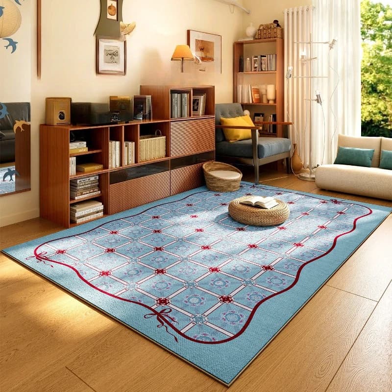 Large Area Rugs for Bedroom Retro Style Living Room Decoration Plush Carpet Fluffy Soft Lounge Floor Mat Home Thick Washable Rug