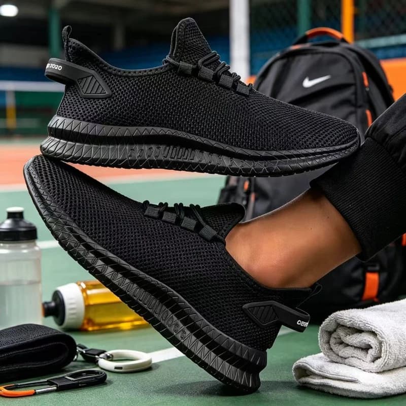 Scarpe da corsa da uomo traspiranti e leggere, scarpe sportive casual da uomo, scarpe da passeggio antiscivolo, comode scarpe da allenamento in palestra